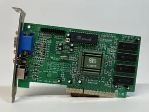 SiS 6326 8MB AGP 2X Graphics Card Windows 95/98 DOS Retro Gaming - Picture 1 of 5