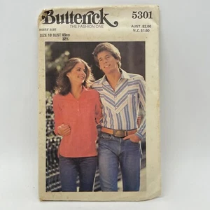 Butterick Sewing Patterns 5301 Misses Women’s Top blouse Size 10 Bust 83cm uncut - Picture 1 of 3
