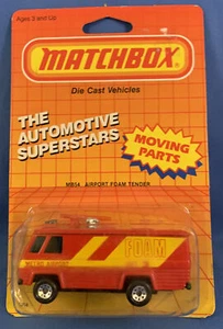 Matchbox The Automotive Superstars MB 54 Airport Foam Tender 1987 RED MIB 1/64 - Picture 1 of 7