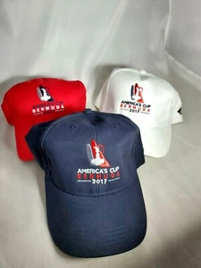 3 Pack Sperry America's Cup Adjustable Men's Hat Red White and Navy Blue - Picture 1 of 2