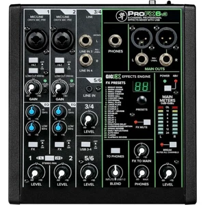 Mezclador de efectos profesionales Mackie ProFX6v3 6 canales con USB - Imagen 1 de 1