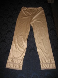 CABERNET Beige Long Leg Pettipants, Lace Hems - Style 5860 - Size S - Picture 1 of 9