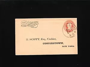 Metropolitan Bank New York Preprint PSE Cover & 1856 Letterhead 2x - Picture 1 of 3