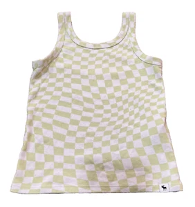 Abercrombie Kids Girls' Checkered Tank Top Green Size 7/8 - Picture 1 of 4