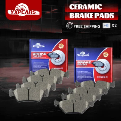 Juego de pastillas de freno de disco cerámicas delanteras traseras para BMW 325i 325Ci 325Xi 2001-2005 Foto 1 de 4