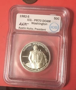 1982-D George Washington Silver Half Dollar MS69+ - Picture 1 of 4