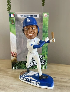 #99 MANNY RAMIREZ Los Angeles LA Dodgers MLB “Helmet Base” Bobblehead NIB! - Picture 1 of 12