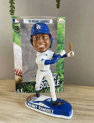 #99 MANNY RAMIREZ Los Angeles LA Dodgers MLB “Helmet Base” Bobblehead NIB! Cover
