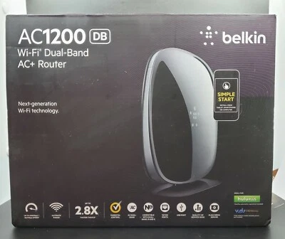 Belkin AC1200 Dual Band AC Wireless Router (F9K1123) - Image 1 of 4