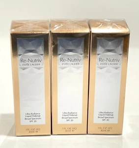Estee Lauder Re-Nutriv Ultra Radiance Liquid Makeup 1 fl oz / 30 ml Spf 20 NIB - Picture 1 of 6