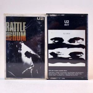 U2 Cassette Lot: Boy (1980) + Rattle and Hum (1988) Tapes : Bono B.B. King Dylan - Picture 1 of 4