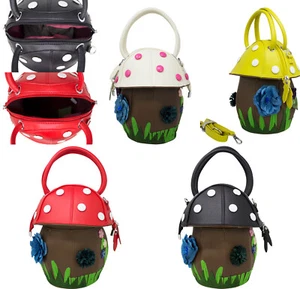 Damas Colorido Estilo Hongo Correa Agarre Bolso de Mano Bandolera Bolso de Hombro 9710 - Imagen 1 de 22