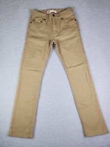 Levis 510 Skinny Tan Jeans Boys Size 14 Regular 27x27
