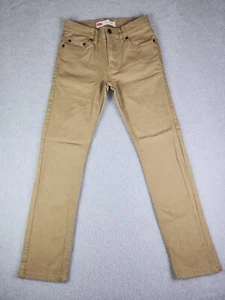 Levis 510 Skinny Tan Jeans Boys Size 14 Regular 27x27 - Picture 1 of 20