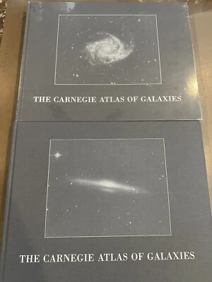 1994 CARNEGIE ATLAS OF GALAXIES Book set Volumes 1 & 2- NEW- Likenew- 1 Sealed - Image 1 of 4