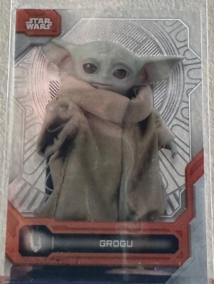 Grogu 2024 Topps Star Wars High Tek Mandalorian Throne Room Pattern Base Card#46 - Image 1 of 3