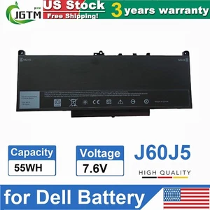 J60J5 Battery For Dell Latitude E7270 E7470 Series Laptop R1V85 451-BBSX 451 US - Picture 1 of 12