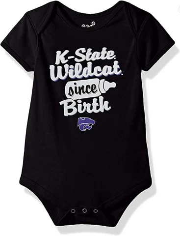 Outerstuff NCAA Kansas State Wildcats Short Sleeve Bodysuit Infant 24M NEW Cover