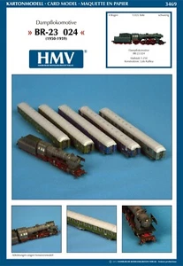 Kit Modelo HMV - 1:250 - BR 23 024 1950 - 1959 - Kit Tarjeta - - Imagen 1 de 1
