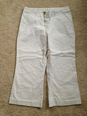 Брюки-капри женские Attention размер 10 бежевые со средней посадкой - Изображение 1 из 4