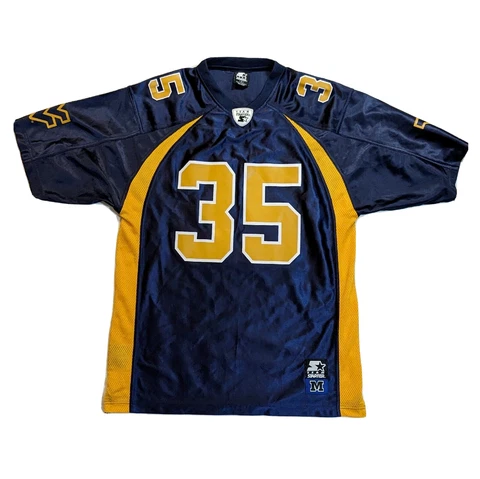 West Virginia Mountaineers Football Jersey Team Starter Medium Home Blue #35 Cover