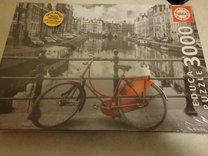 NEW EDUCA Adult Jigsaw Puzzle 3000 Pieces "Amsterdam, Black and White Color" - Picture 1 of 6