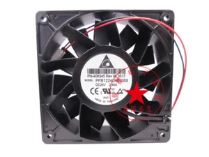 Delta PFB1224UHEC8X 12038 24V 2.40A high air volume inverter fan - Picture 1 of 4