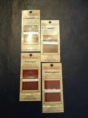 Lot Of (4) Betweens/Quilting Embroidery And Hand Assorted Sizes Piecemakers NEW - Image 1 of 4