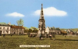 PRINTED POSTCARD OF LEYDENS MONUMENT, DENHOLM, ROXBURGHSHIRE, SCOTLAND - Picture 1 of 2