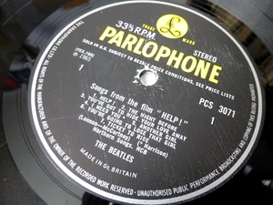 VG+ 142g Beatles Help UK Lp 1st press & MT tax. STEREO -1/-1 PCS 3071 EX Audio - Picture 1 of 12