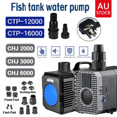 Adjustable Flow Fish Tank Pump Water Submersible Aquarium Fountain Pond Marine  - image 1 of 4