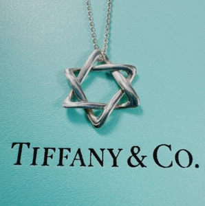 TIFFANY&CO. Davidstern Halskette mit Anhänger Silber Elsa Peretti ohne Box - Bild 1 von 4