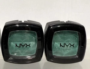 NYX Single Eyeshadow Hypo Allergenic Lagoon Sparkle Full Size 2 pcs NEW ES37A - Picture 1 of 4