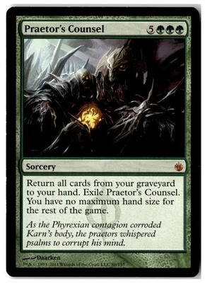 MTG Praetor's Counsel - Mirrodin Besieged Moderately Played English - Image 1 of 2