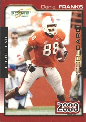 2000 Score Scorecard #289 Bubba Franks Rookie Packers /2000 - Image 1 of 2