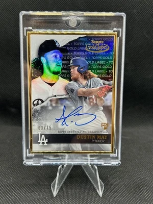 2020 Topps Gold Label Framed Dustin May #GLA-DMA Rookie Auto RC /75 - Image 1 of 2