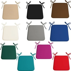 Removable Chair Pads with Ties Soft Seat Cushions for Dining Kitchen Home Office - Picture 1 of 51