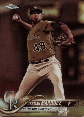 2018 Topps Chrome #80 German Marquez Sepia Refractor - Image 1 of 2