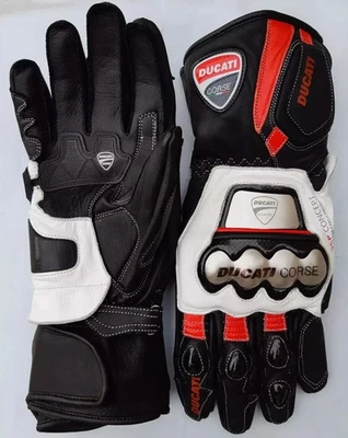 Ducati Motorcycle Gloves – Riding Biker Gloves Men’s Protective Street Gear - Image 1 of 2
