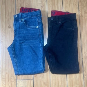 Jeans Levi Strauss & Co negros y azules juveniles talla 6 negros 7 azules - Imagen 1 de 18