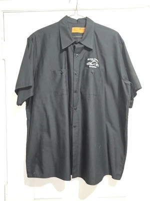 Red Kap Orange County Choppers Rock Tavern, N.Y  Black Embroidered Shirt 3XL  - Image 1 of 4