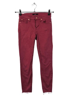 7 FOR ALL MANKIND Vaquero pitillo Mujeres Vaquero Talla EU 34 rojo look casual - Imagen 1 de 4