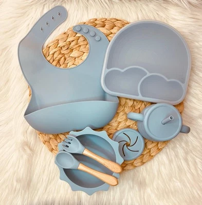 🍼 NEU: Silikon-Essensset für Babys & Kleinkinder ✅ Praktisch ✅ Sicher ✅ Stilvol - Bild 1 von 4