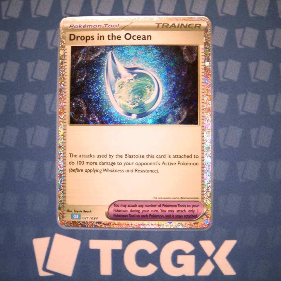 Pokemon - Drops in the Ocean - 021/034 - Trading Card Game Classic - Holo NM - Image 1 of 1