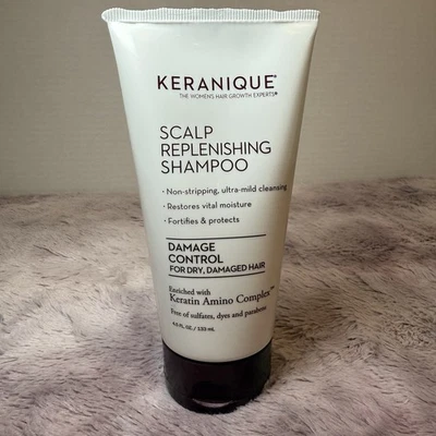 Champú de queratina Keranique 4,5 oz reposición cuero cabelludo control de daños para cabello seco Foto 1 de 4