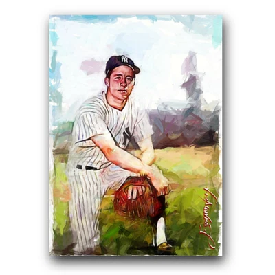 Bobby Murcer #6 Art Card Limited 23/50 Edward Vela Signed (New York Yankees) - Image 1 of 2