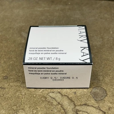 NEW - Mary Kay .28oz Mineral Powder 040983 Foundation Ivory 0.5 - Image 1 of 4