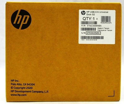 Hewlett Packard HP USB-C/A Universal Dock G2 5TW13AA#ABA *BRAND NEW/UNOPENED* - Image 1 of 4