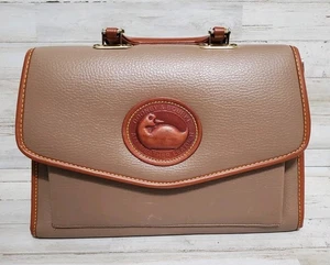 Bolso de Mano Dooney & Bourke De Colección Todo Clima Cuero Guijarro Marrón Ver Imagen - Imagen 1 de 17