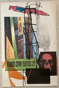 Warren Zevon 1989 Matte Promo Poster Transverse City R - Picture 1 of 2